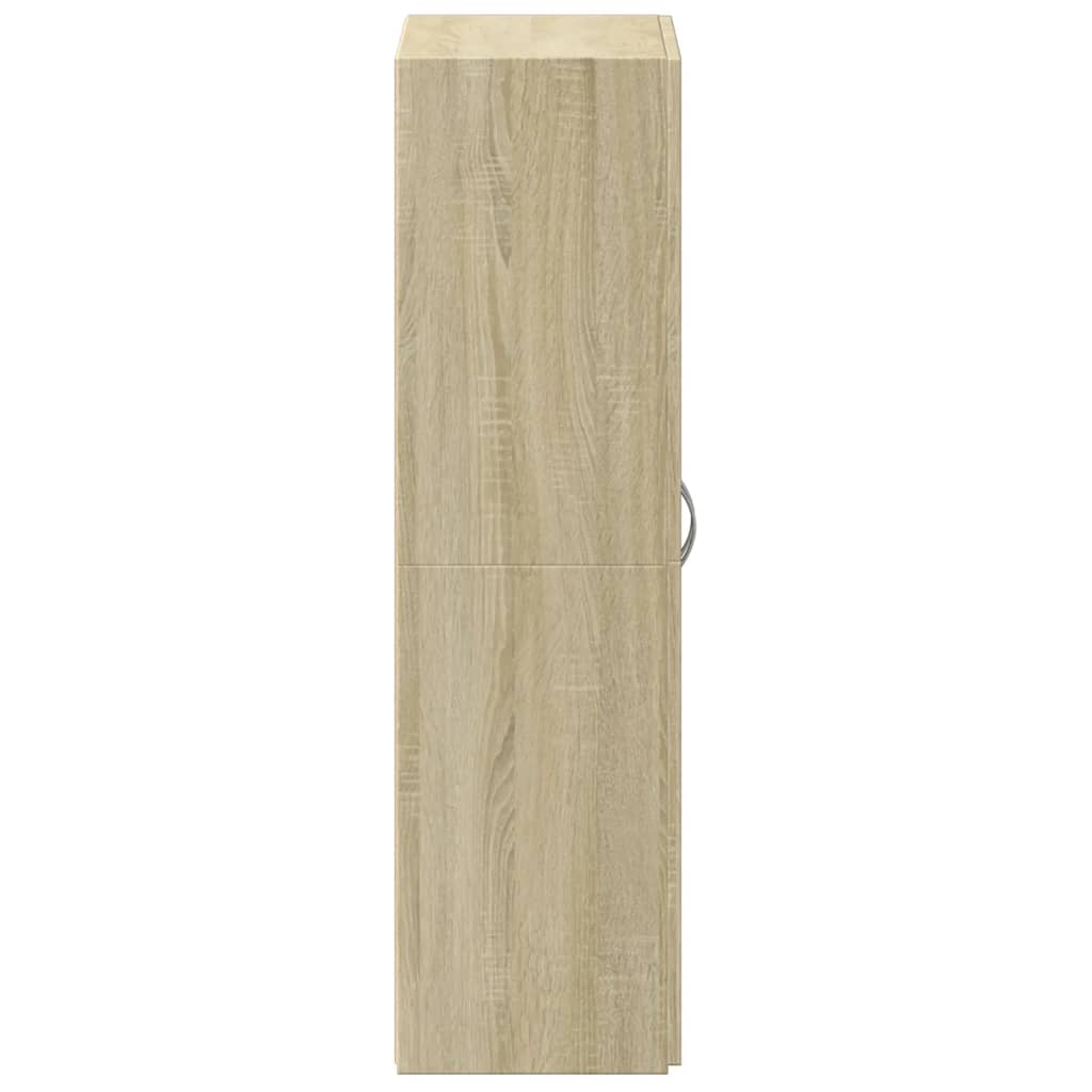 File Cabinet Sonoma Oak 60x32x115 cm Engineered Wood