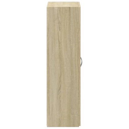 File Cabinet Sonoma Oak 60x32x115 cm Engineered Wood