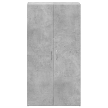 File Cabinet Concrete Grey 60x32x115 cm Engineered Wood