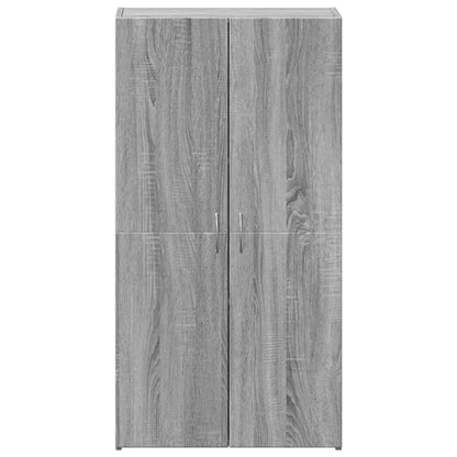 File Cabinet Grey Sonoma 60x32x115 cm Engineered Wood