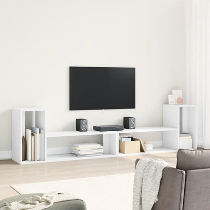 TV Cabinets 2 pcs White 100x30x50 cm Engineered Wood