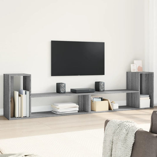 TV Cabinets 2 pcs Grey Sonoma 100x30x50 cm Engineered Wood