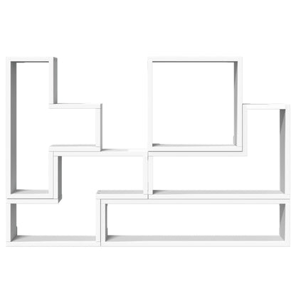 Wall Shelf White 96x12x64 cm Engineered Wood