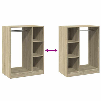 Wardrobe Sonoma Oak 77x48x102 cm Engineered Wood