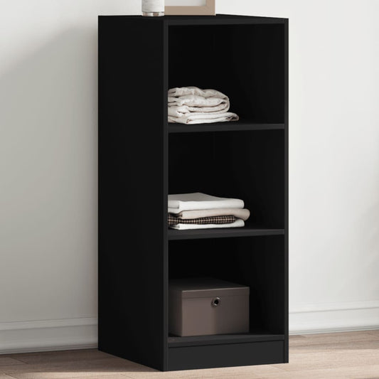 Wardrobe | Black | Engineered Wood | Compact | Wardrobe | Rectangular