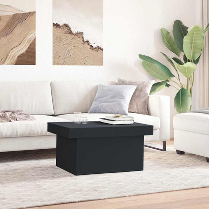Coffee Table Black 80x55x40 cm Engineered Wood