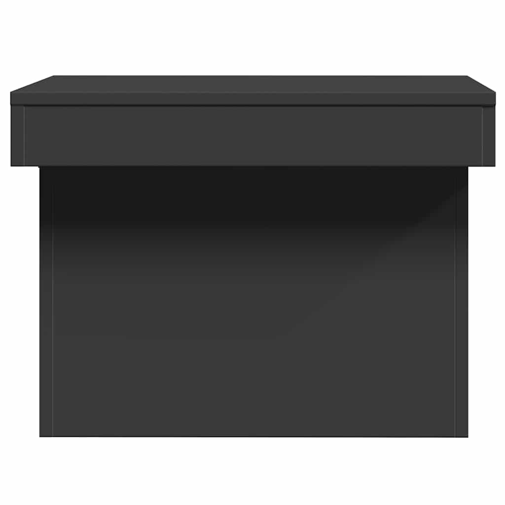 Coffee Table Black 80x55x40 cm Engineered Wood