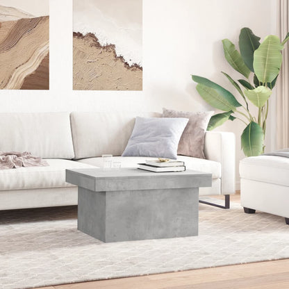 Coffee Table Concrete Grey 80x55x40 cm Engineered Wood