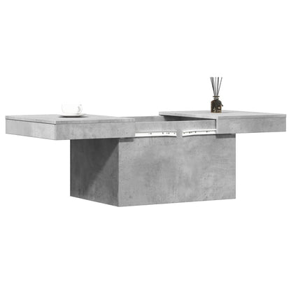 Coffee Table Concrete Grey 80x55x40 cm Engineered Wood