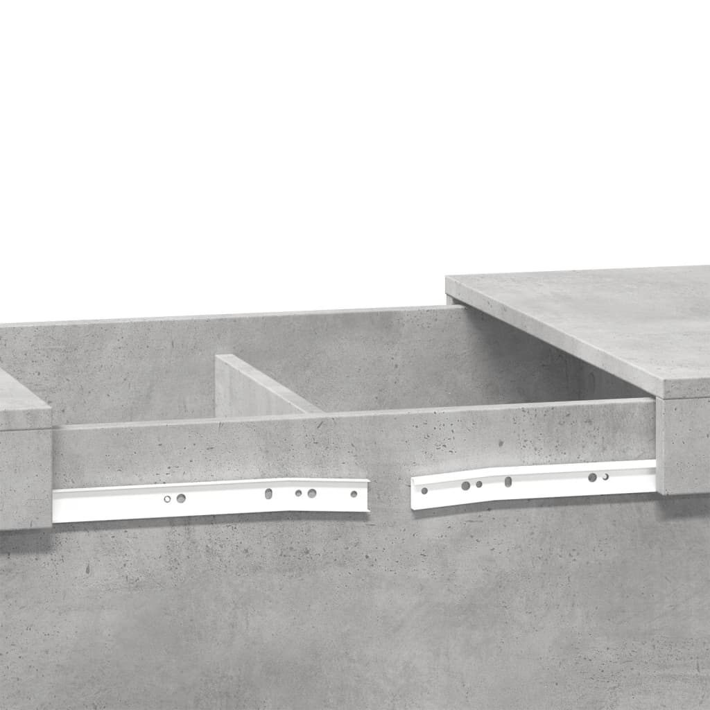 Coffee Table Concrete Grey 80x55x40 cm Engineered Wood