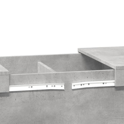 Coffee Table Concrete Grey 80x55x40 cm Engineered Wood