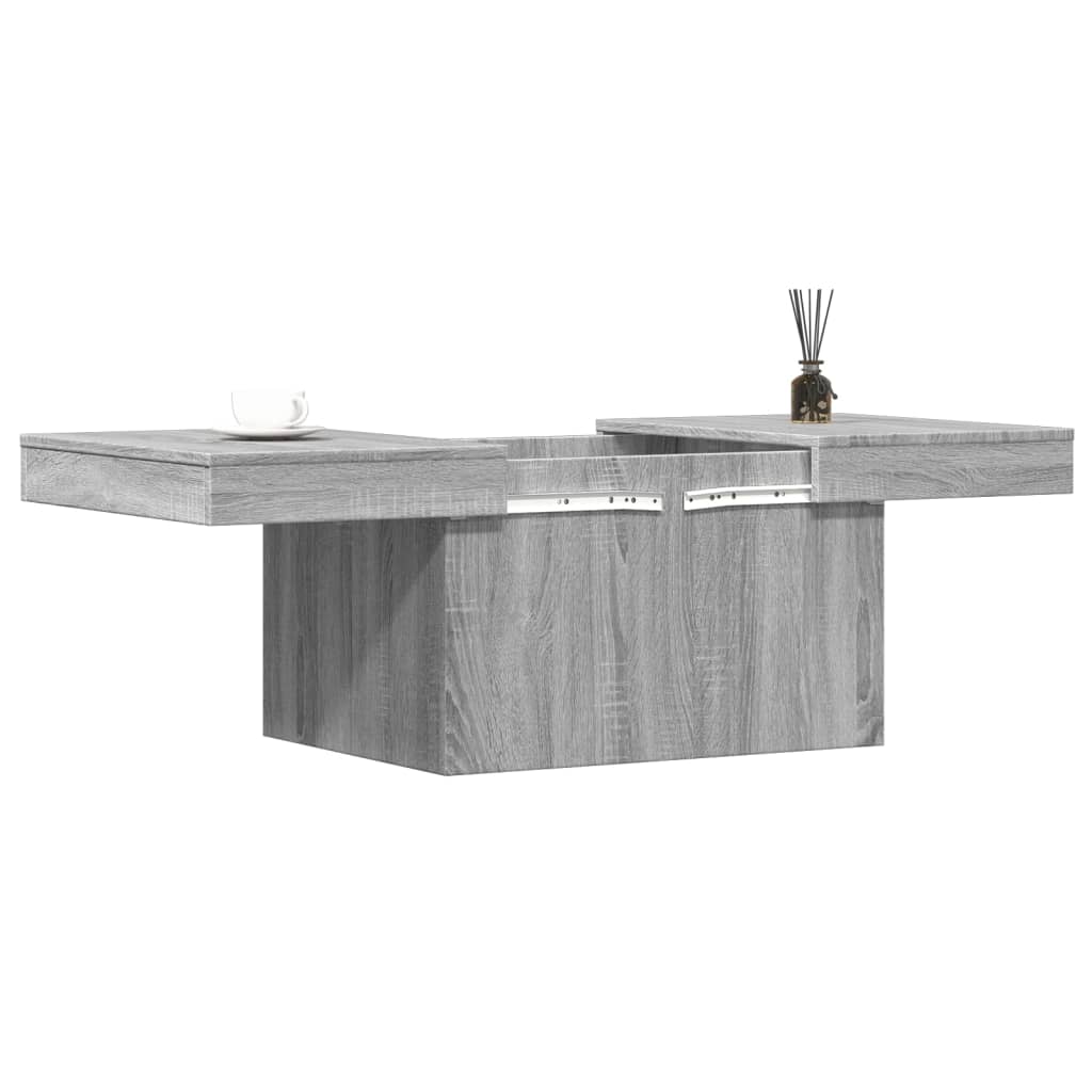 Coffee Table Grey Sonoma 80x55x40 cm Engineered Wood