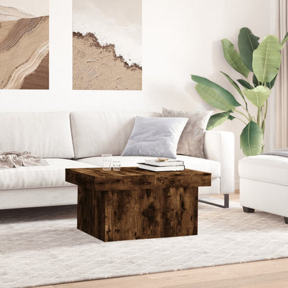 Coffee Table Smoked Oak 100x55x40 cm Engineered Wood
