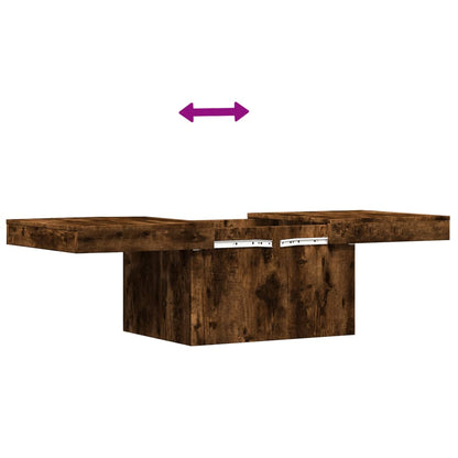 Coffee Table Smoked Oak 100x55x40 cm Engineered Wood