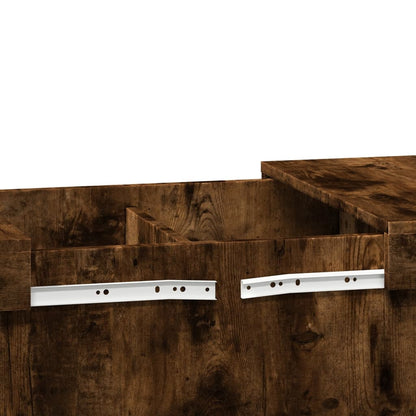Coffee Table Smoked Oak 100x55x40 cm Engineered Wood