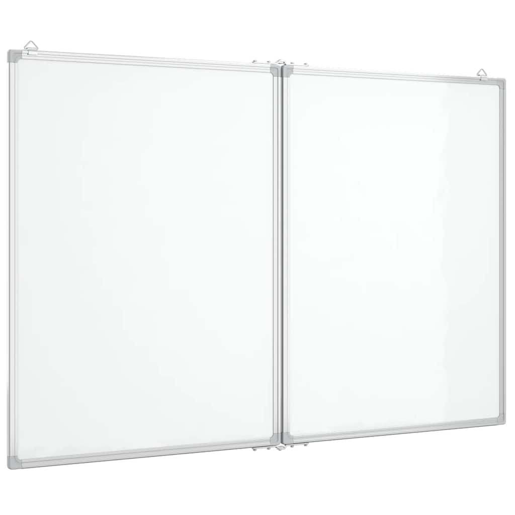 Magnetic Whiteboard Foldable 100x80x1.7 cm Aluminium