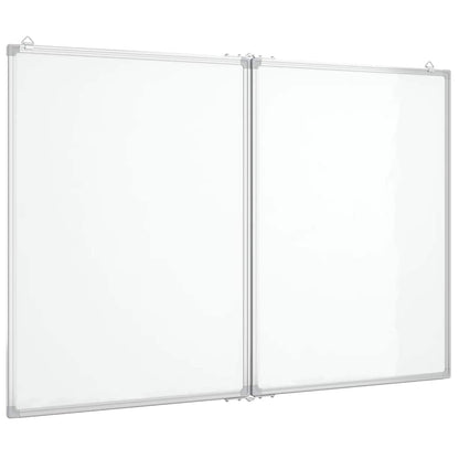 Magnetic Whiteboard Foldable 100x80x1.7 cm Aluminium
