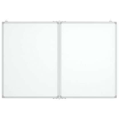 Magnetic Whiteboard Foldable 100x80x1.7 cm Aluminium