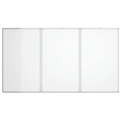 Magnetic Whiteboard Foldable 180x100x1.7 cm Aluminium