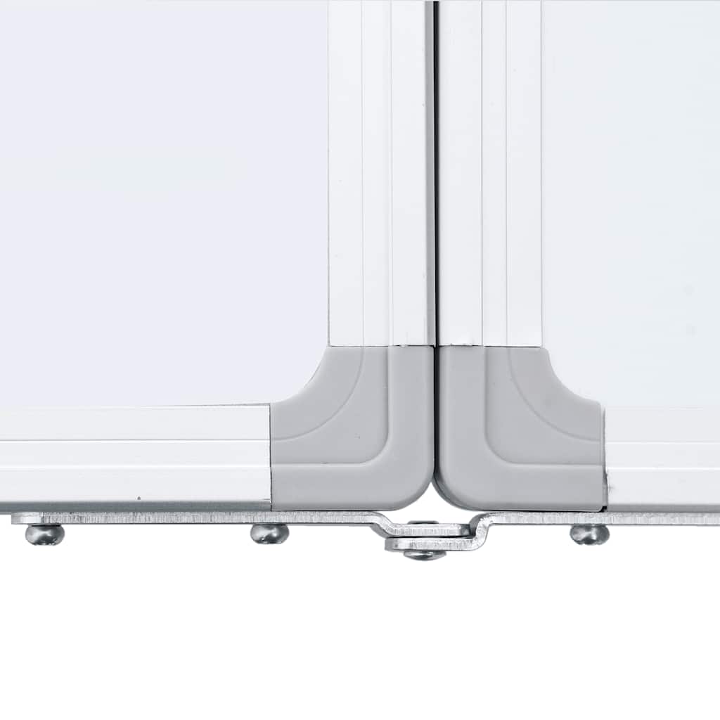 Magnetic Whiteboard Foldable 160x50x1.7 cm Aluminium