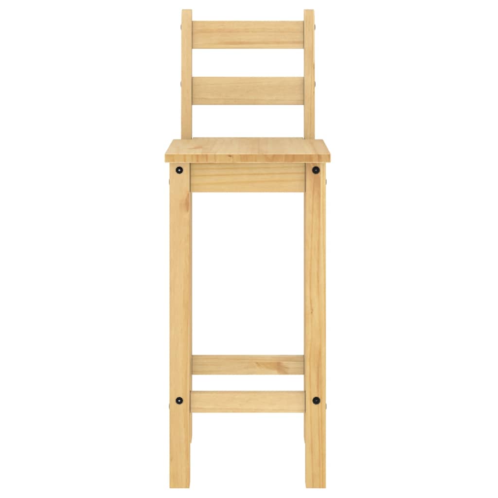 Bar Chairs 2 pcs Solid Wood Pine