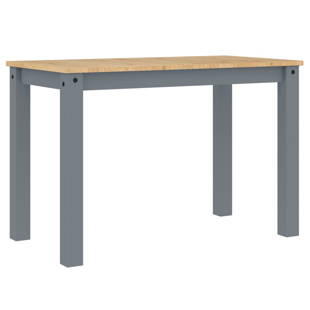 Dining Table PANAMA Grey 112x60x75 cm Solid Wood Pine