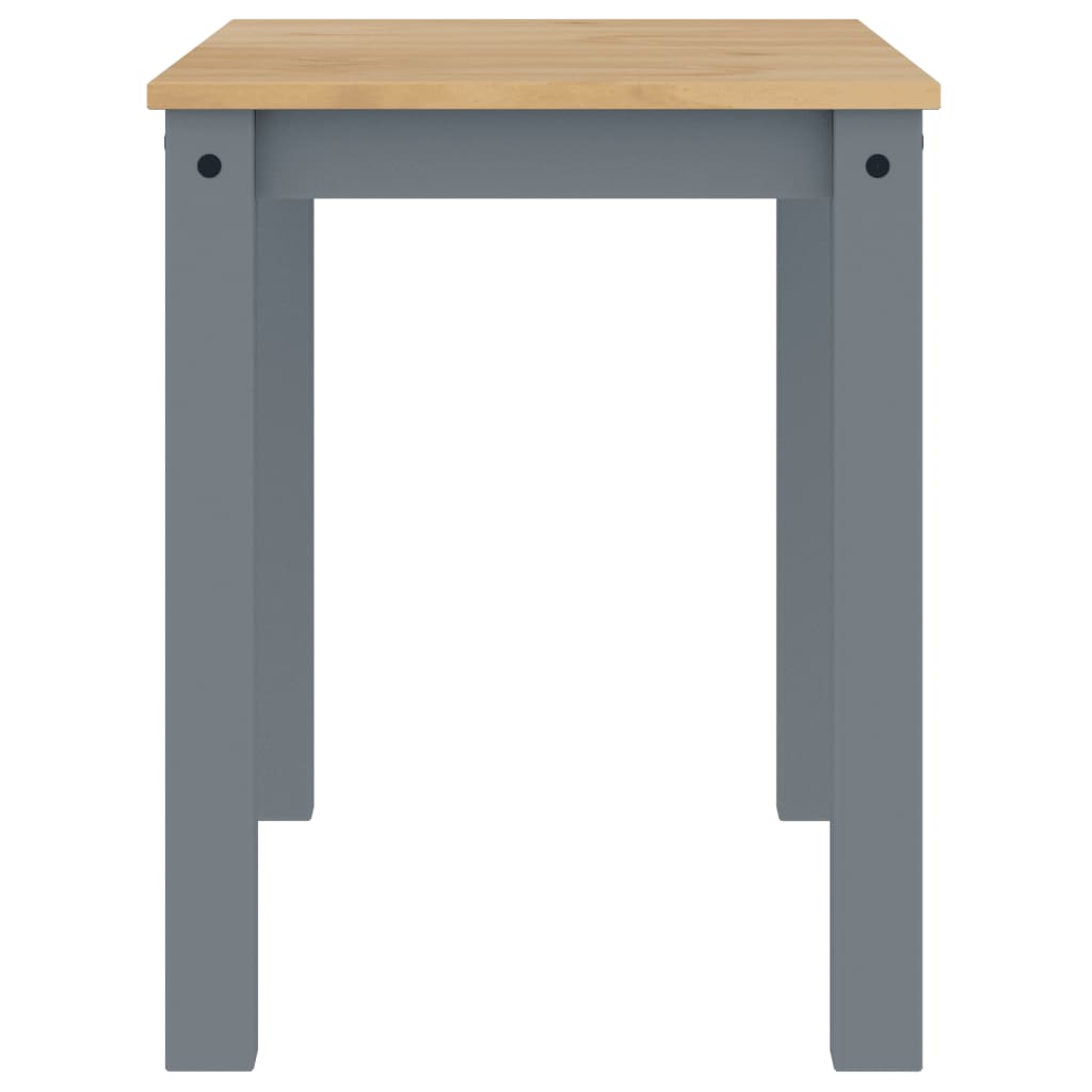 Dining Table PANAMA Grey 112x60x75 cm Solid Wood Pine