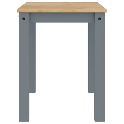 Dining Table PANAMA Grey 112x60x75 cm Solid Wood Pine