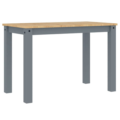 Dining Table PANAMA Grey 112x60x75 cm Solid Wood Pine