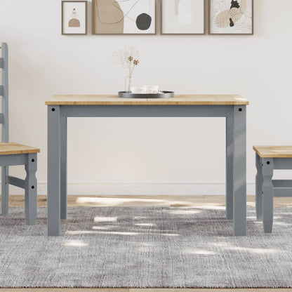 Dining Table PANAMA Grey 112x60x75 cm Solid Wood Pine