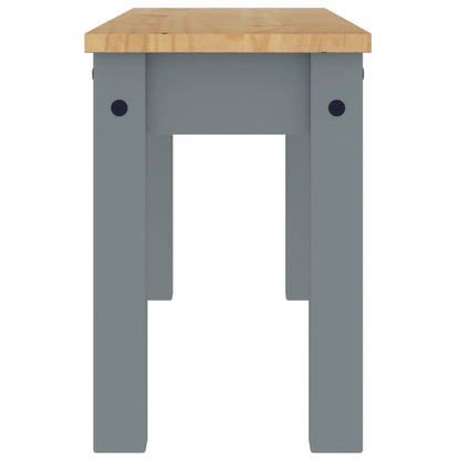 Dining Bench "PANAMA" Grey 105x30x45 cm Solid Wood Pine