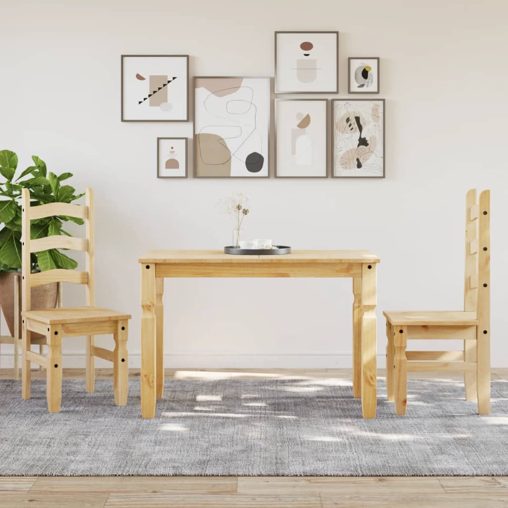 Dining Table "Corona" 112x60x75 cm Solid Wood Pine