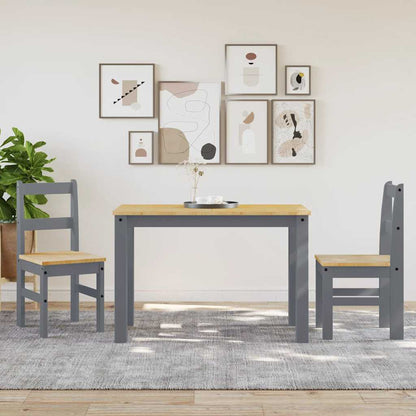Dining Chairs 2 pcs "PANAMA" Grey 40x46x90 cm Solid Wood Pine