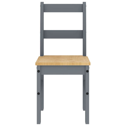 Dining Chairs 2 pcs "PANAMA" Grey 40x46x90 cm Solid Wood Pine
