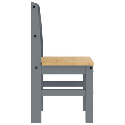 Dining Chairs 2 pcs "PANAMA" Grey 40x46x90 cm Solid Wood Pine