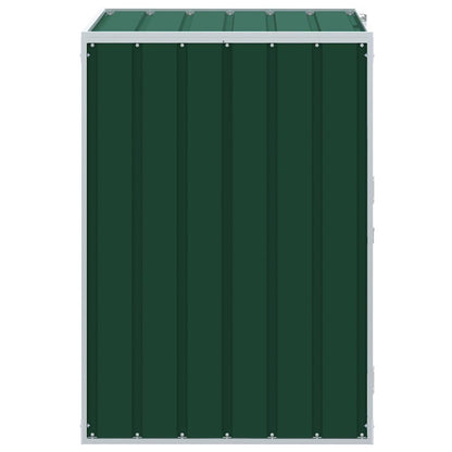 Wheelie Bin Storage for Single Bin Green 72x81x115 cm Steel