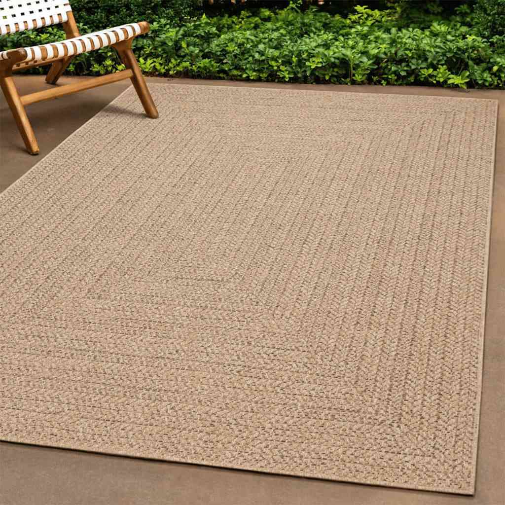 Rug ZIZUR 60x110 cm Jute Look Indoor and Outdoor