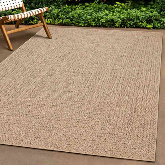 Rug ZIZUR 60x110 cm Jute Look Indoor and Outdoor
