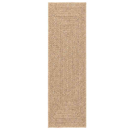 Rug ZIZUR 80x250 cm Jute Look Indoor and Outdoor