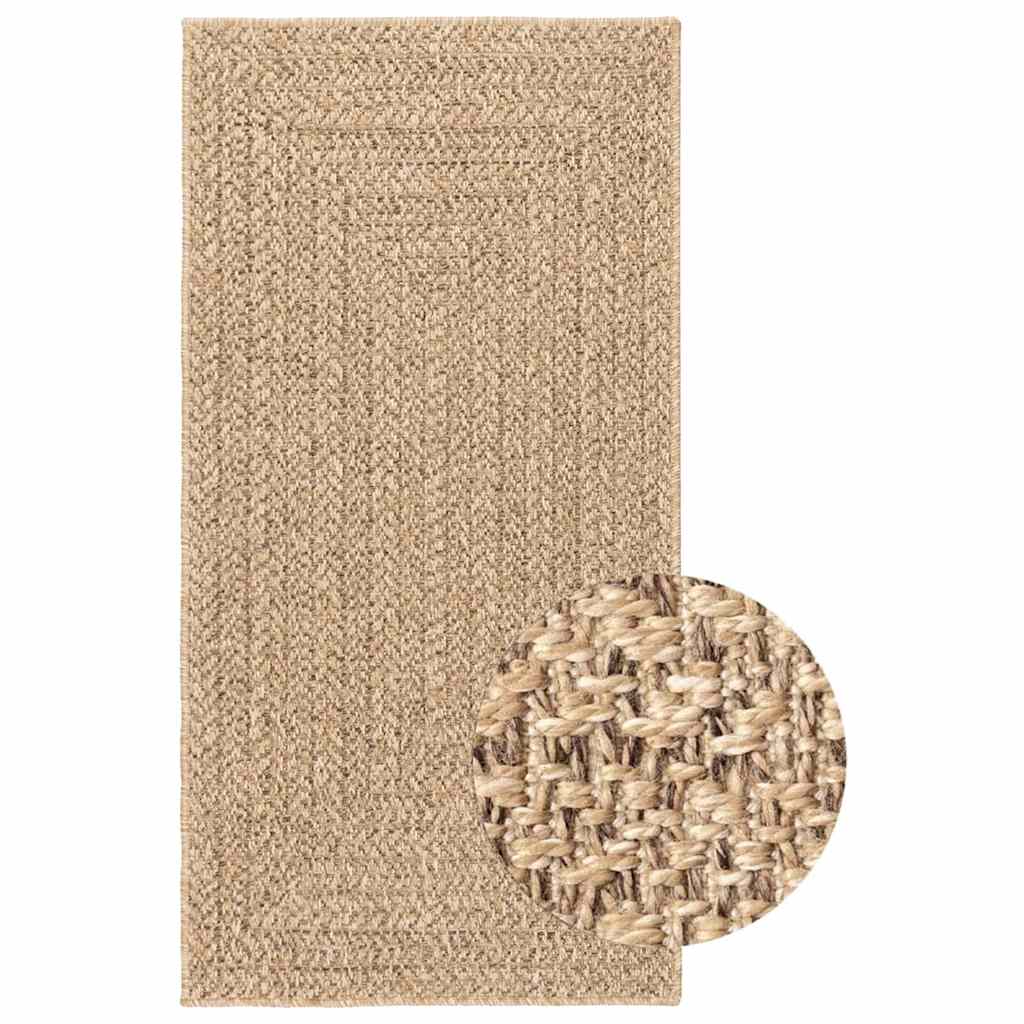 Rug ZIZUR 100x200 cm Jute Look Indoor and Outdoor