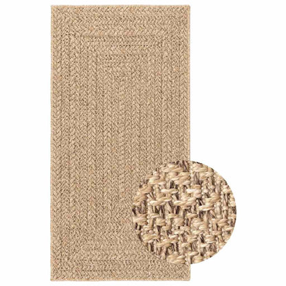 Rug ZIZUR 100x200 cm Jute Look Indoor and Outdoor