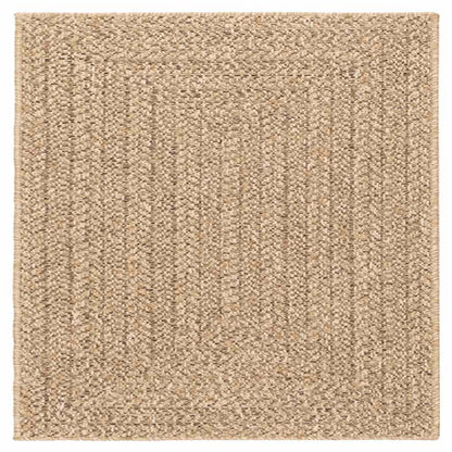 Rug ZIZUR 120x120 cm Jute Look Indoor and Outdoor
