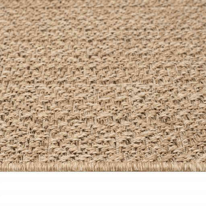 Rug ZIZUR 120x120 cm Jute Look Indoor and Outdoor