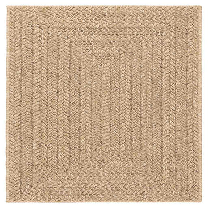 Rug ZIZUR 200x200 cm Jute Look Indoor and Outdoor