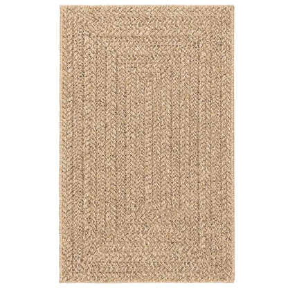 Rug ZIZUR 240x340 cm Jute Look Indoor and Outdoor