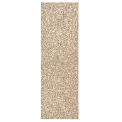 Rug ZIZUR 80x200 cm Jute Look Indoor and Outdoor