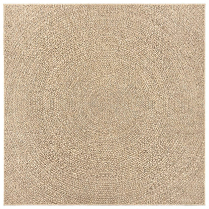 Rug ZIZUR 120x120 cm Jute Look Indoor and Outdoor