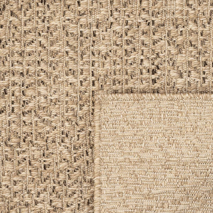 Rug ZIZUR 120x120 cm Jute Look Indoor and Outdoor