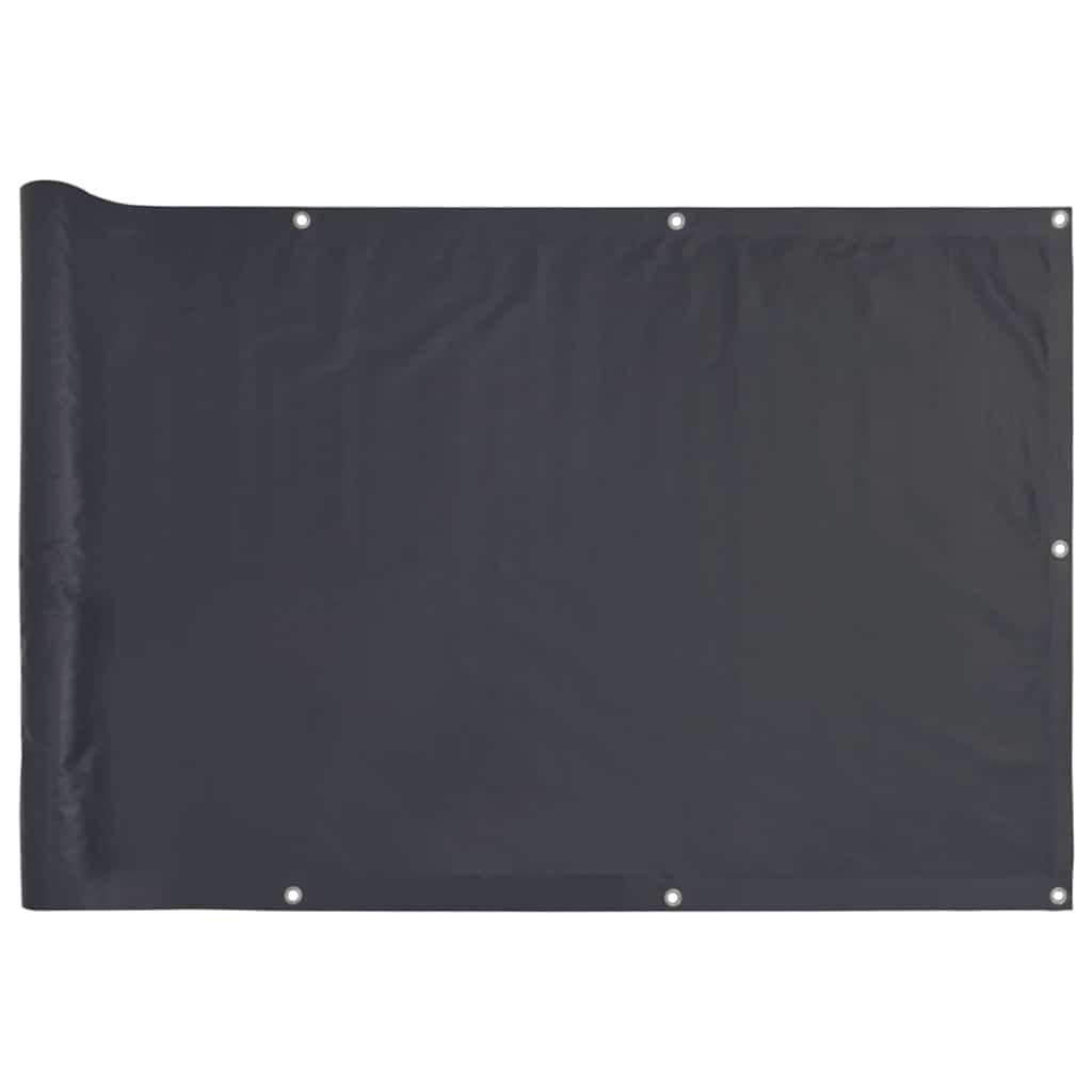 Balcony Privacy Screen Anthracite 500x75 cm PVC