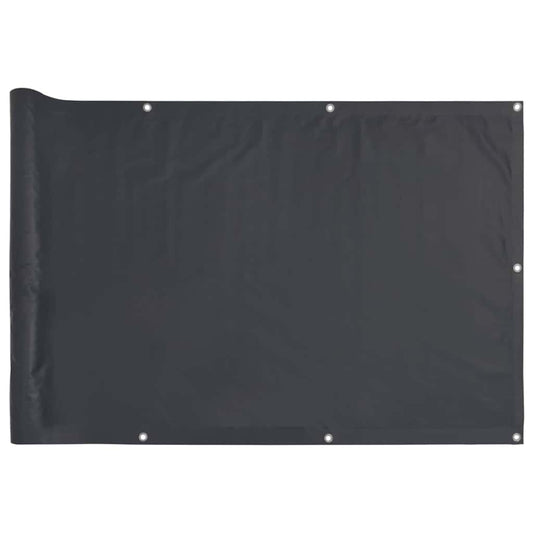 Balcony Privacy Screen Anthracite 500x75 cm PVC
